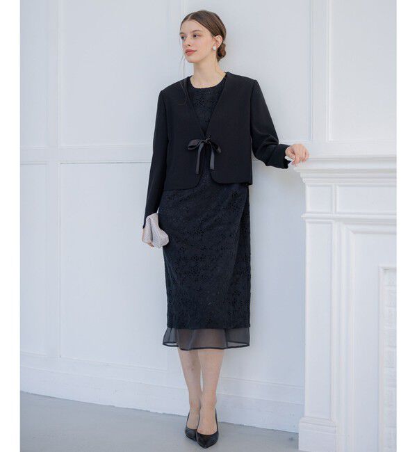 23区「【APPLAUDIR】シアーコンビ レースドレス」|ドレス|