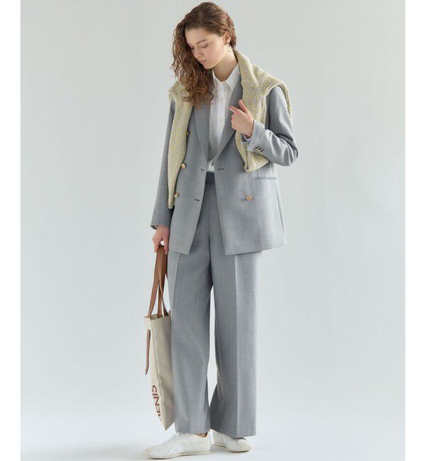 23区「【Oggi掲載】TWギャバジン テーラード ジャケット」|テーラードジャケット|