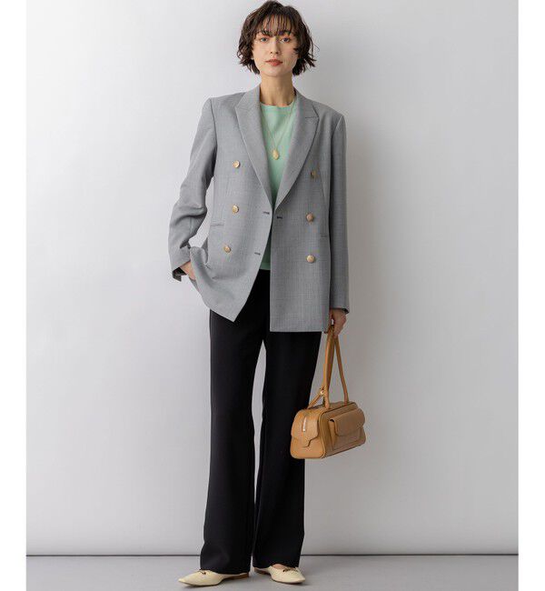 23区「【Oggi掲載】TWギャバジン テーラード ジャケット」|テーラードジャケット|