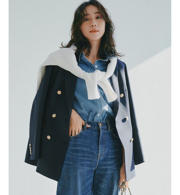 23区「【Oggi掲載】TWギャバジン テーラード ジャケット」|テーラードジャケット|ネイビー系