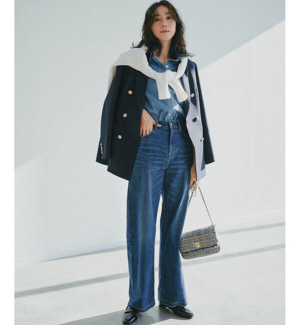 23区「【Oggi掲載】TWギャバジン テーラード ジャケット」|テーラードジャケット|