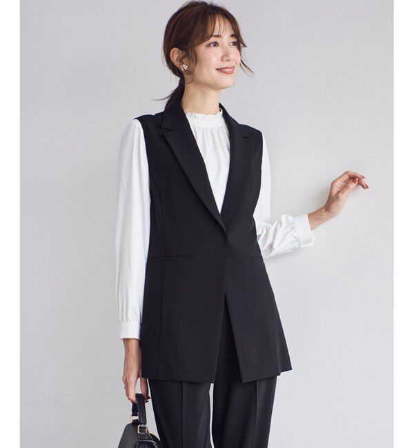 ANY SIS「【洗える】セレモニーダブルクロス ジレ」|その他|