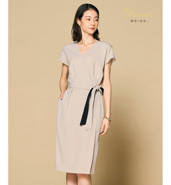 BEIGE,「CINDY / ラップワンピース」|ワンピース|Sand x Black