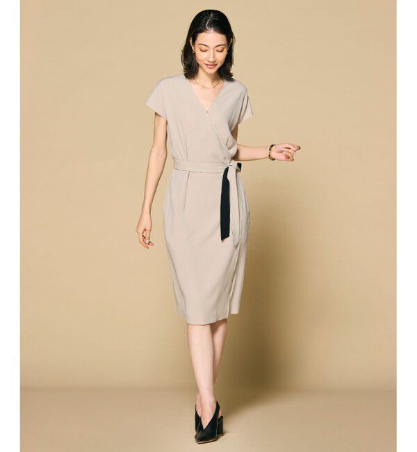 BEIGE,「CINDY / ラップワンピース」|ワンピース|