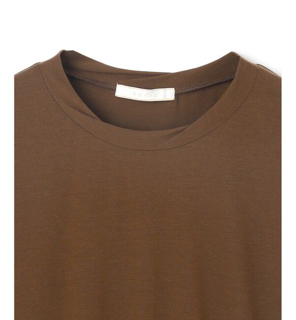 BEIGE,「【BEIGE,ecru/WEB限定・洗える】FINE DRY TOUCH / ねじりデザインコットンオーバーサイズTシャツ」|Tシャツ・カットソー|