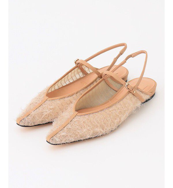 BEIGE,「【一部店舗限定】HENRI EN VARGO / LULU ファーバックストラップパンプス」|パンプス|