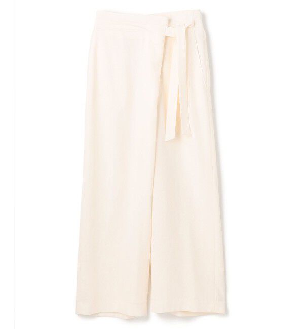 BEIGE,「CAROLE / リネンライクラップワイドパンツ」|その他|