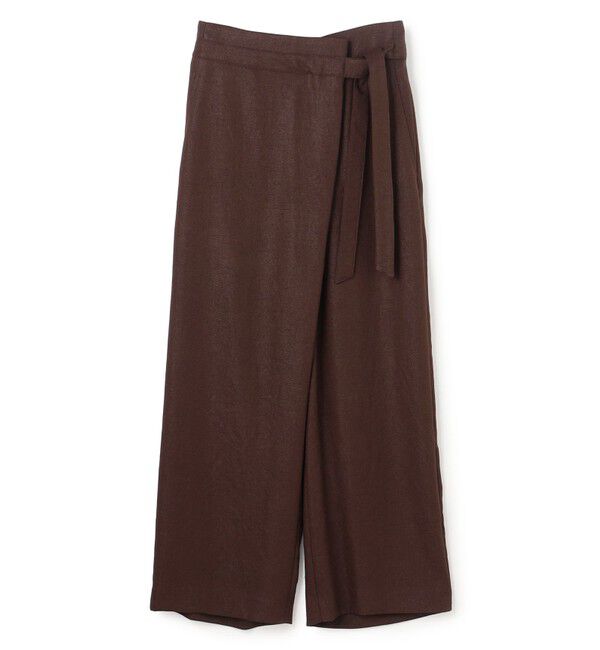BEIGE,「CAROLE / リネンライクラップワイドパンツ」|その他|