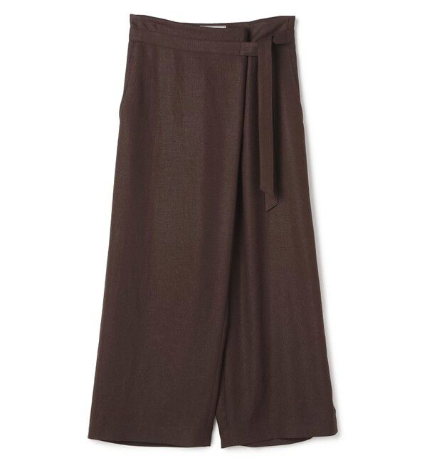 BEIGE,「CAROLE / リネンライクラップワイドパンツ」|その他|