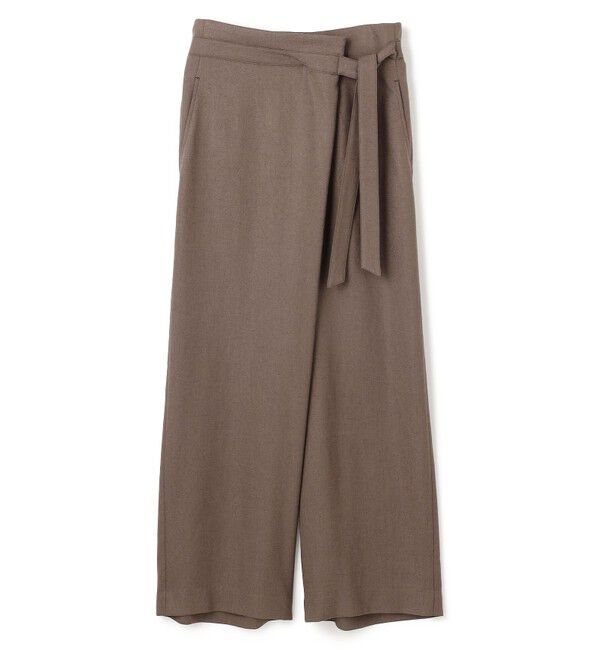 BEIGE,「CAROLE / リネンライクラップワイドパンツ」|その他|