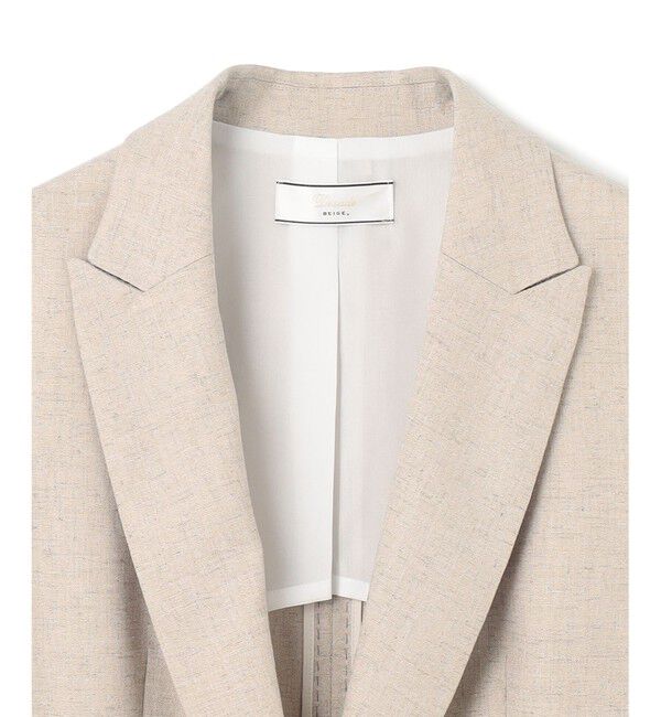 BEIGE,「CAROLE / リネンライクノースリーブジレジャケット」|ベスト・ジレ|