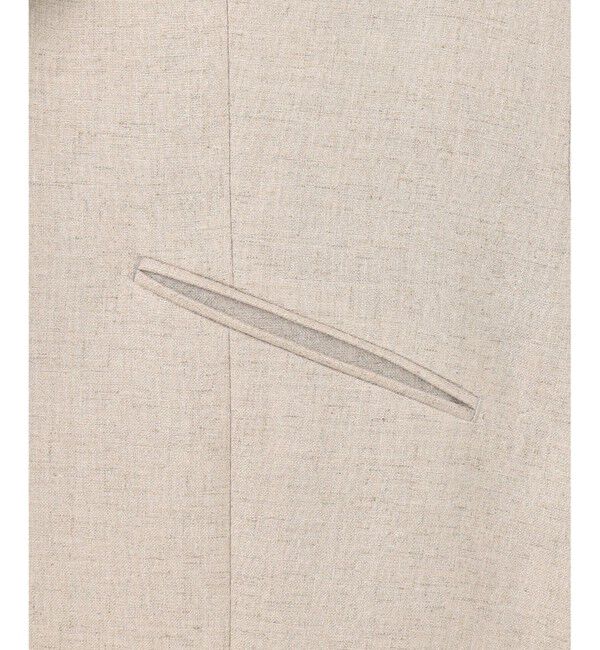 BEIGE,「CAROLE / リネンライク ノースリーブジレジャケット」|ベスト・ジレ|