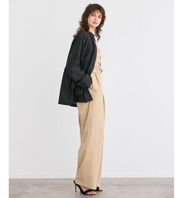 BEIGE,「【洗える】AMARYLLIS / ウエストベルトシアーサファリジャケット」|テーラードジャケット|