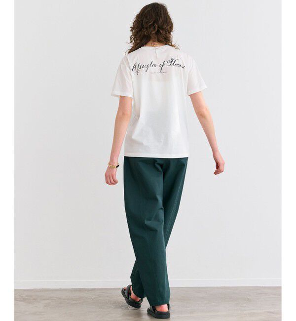 BEIGE,「【洗える】CAMPANULA / メッセージプリントTシャツ」|Tシャツ・カットソー|