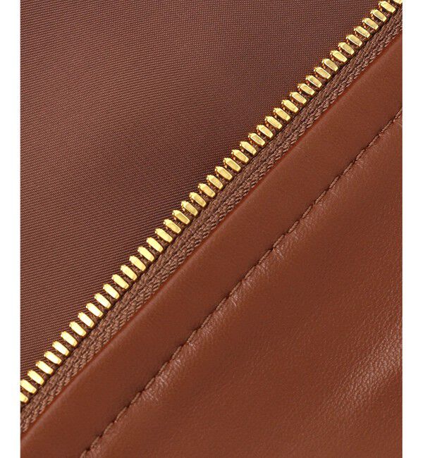 BEIGE,「【andGIRL 秋号掲載】CLYDE / ステッチデザインラムレザーブルゾン」|ノーカラージャケット|