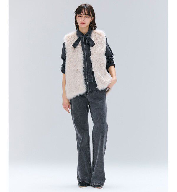 BEIGE,「【Precious 11月号掲載】ELSA / フェイクファージレ」|ベスト・ジレ|