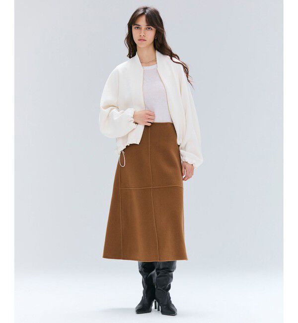 BEIGE,「【洗える】POMONA / ゴールドジップライトブルゾン」|Tシャツ・カットソー|