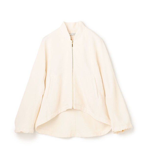 BEIGE,「【洗える】POMONA / ゴールドジップライトブルゾン」|Tシャツ・カットソー|