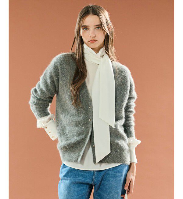 BEIGE,「【Precious掲載・洗える】STOW / パフスリーブボウタイブラウス」|シャツ・ブラウス|Ecru