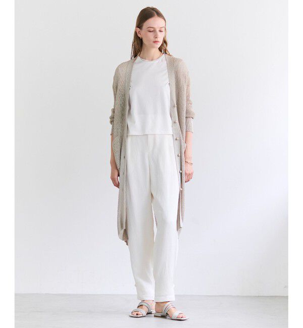 BEIGE,「DIOP / スビンコットン クロップドTシャツ」|Tシャツ・カットソー|