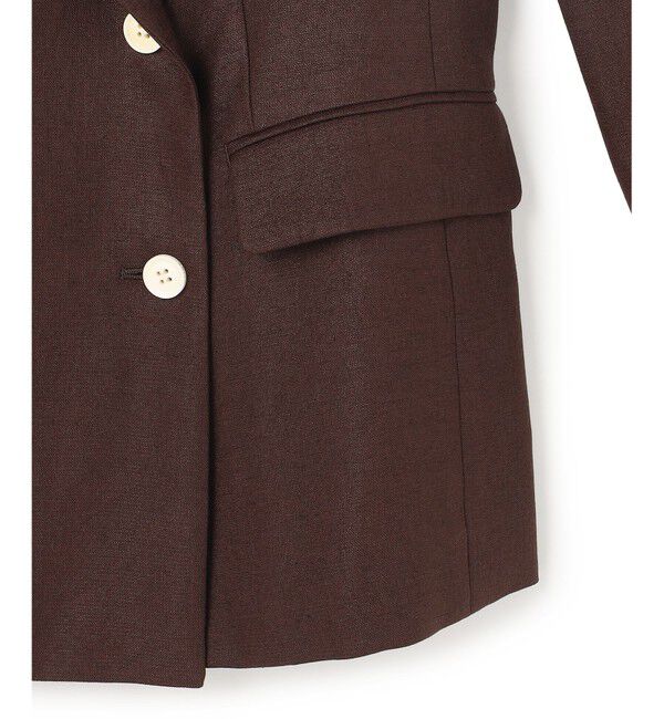 BEIGE,「【L-size】CAROLE / リネンライク ダブルジャケット」|テーラードジャケット|