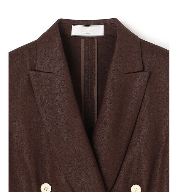 BEIGE,「CAROLE / リネンライク ダブルジャケット」|テーラードジャケット|