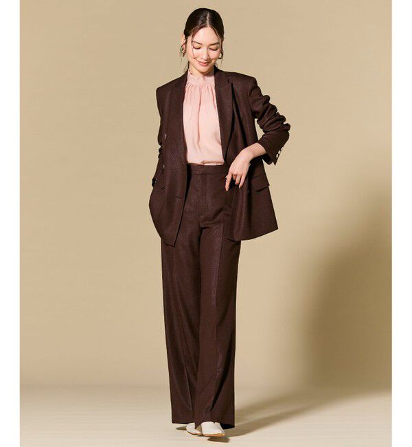 BEIGE,「CAROLE / リネンライク ダブルジャケット」|テーラードジャケット|