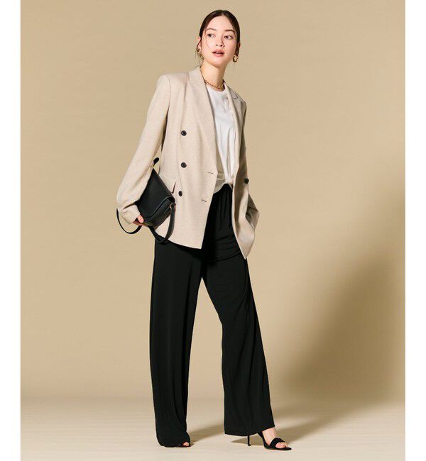 BEIGE,「CAROLE / リネンライク ダブルジャケット」|テーラードジャケット|