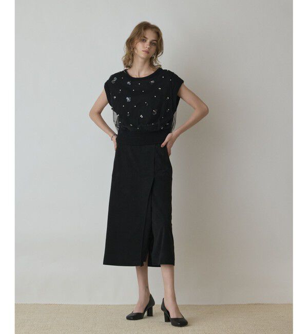 GRACE CONTINENTAL「チュール刺繍ニットトップ」|その他|