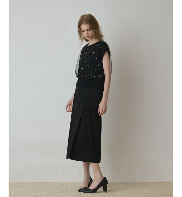 GRACE CONTINENTAL「チュール刺繍ニットトップ」|その他|