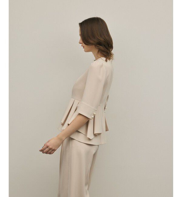 GRACE CONTINENTAL「トリアセペプラムトップ」|その他|