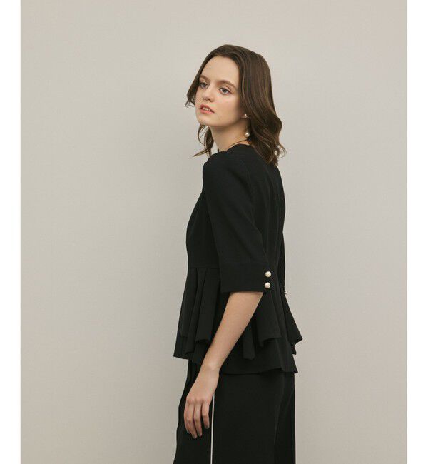 GRACE CONTINENTAL「トリアセペプラムトップ」|その他|