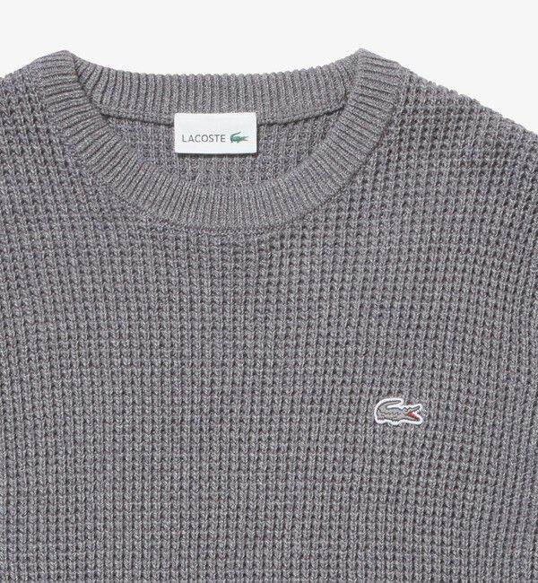 LACOSTE「ヘザーカラーリングワッフルニット / メランジニット」|ニット・セーター|