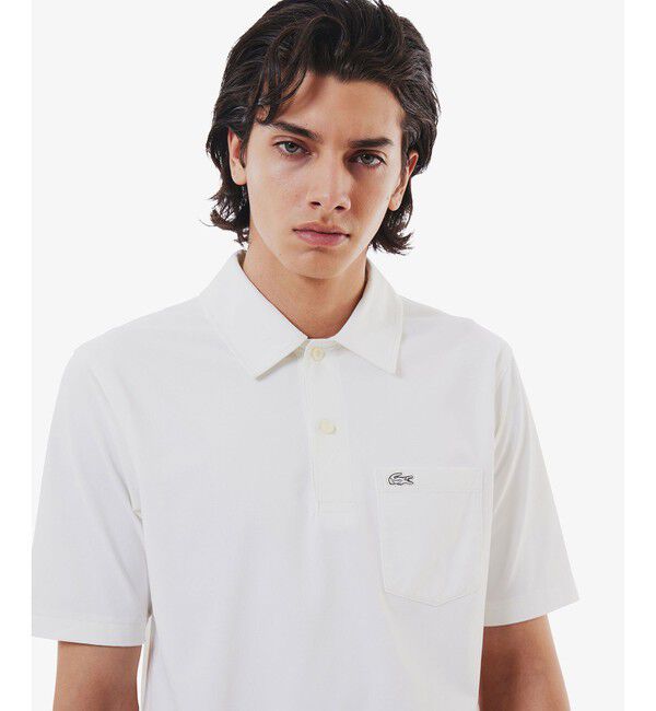 LACOSTE「速乾ストレッチシングルジャージポロシャツ」|ポロシャツ|