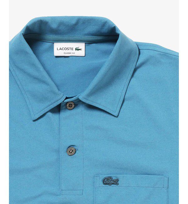 LACOSTE「速乾ストレッチシングルジャージポロシャツ」|ポロシャツ|
