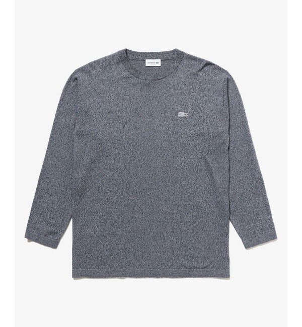 LACOSTE「サスティナブルニットTシャツ」|Tシャツ・カットソー|チャコール