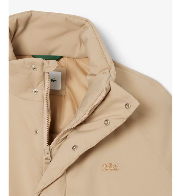 LACOSTE「撥水 防風 パデッド ボリュームテクニカルナイロンブルゾン」|ダウン|