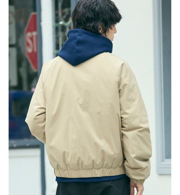 LACOSTE「撥水 防風 パデッド ボリュームテクニカルナイロンブルゾン」|ダウン|