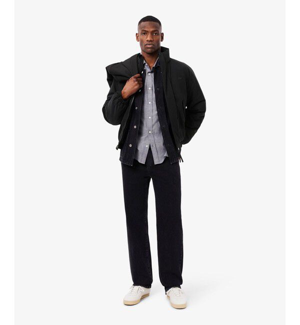 LACOSTE「撥水 防風 パデッド ボリュームテクニカルナイロンブルゾン」|ダウン|