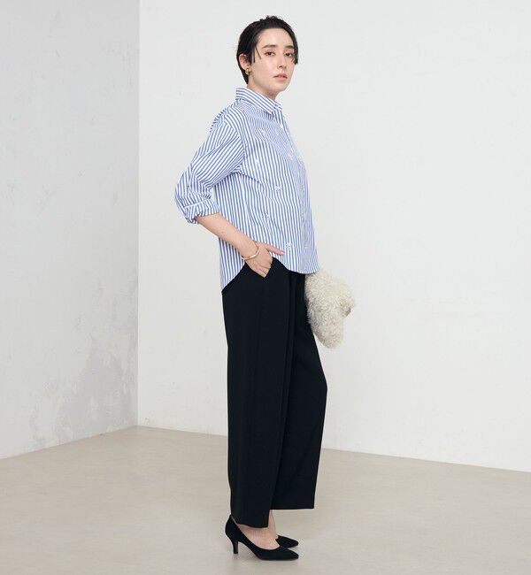 NOLLEY'S「《セットアップ対応》ウォッシャブルダブルクロスワイドパンツ」|その他|