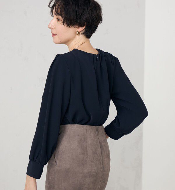 NOLLEY'S「《セットアップ対応》ウォッシャブルダブルクロスブラウス」|シャツ・ブラウス|