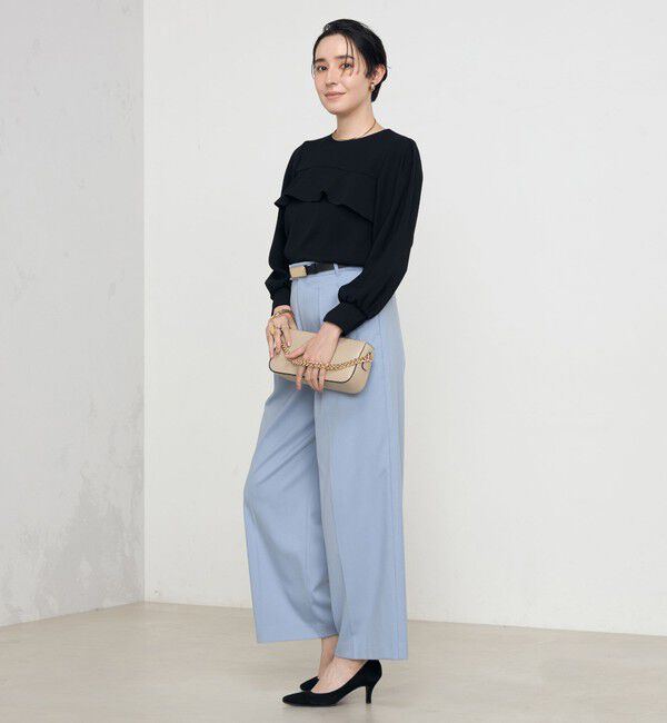 NOLLEY'S「《セットアップ対応》ウォッシャブルダブルクロスブラウス」|シャツ・ブラウス|