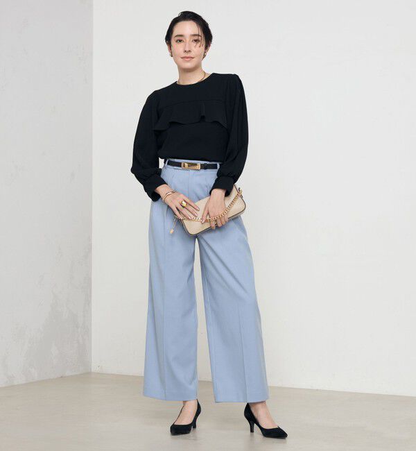 NOLLEY'S「《セットアップ対応》ウォッシャブルダブルクロスブラウス」|シャツ・ブラウス|