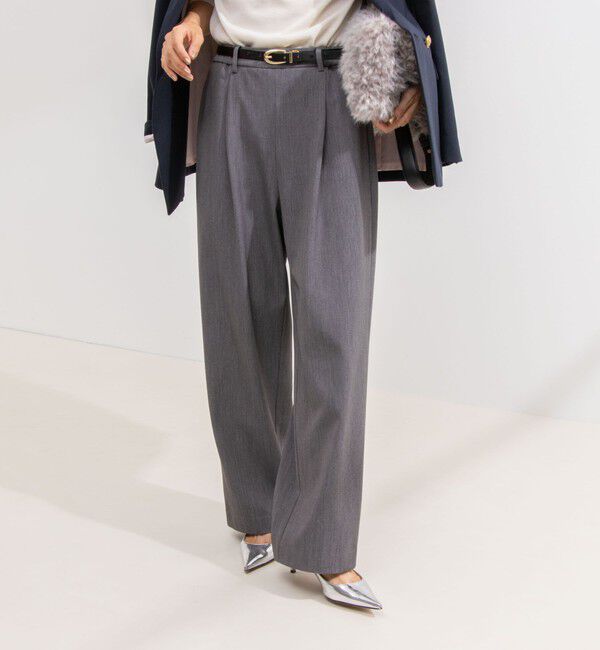 NOLLEY'S「ウォッシャブル裏起毛イージーワイドパンツ」|その他|