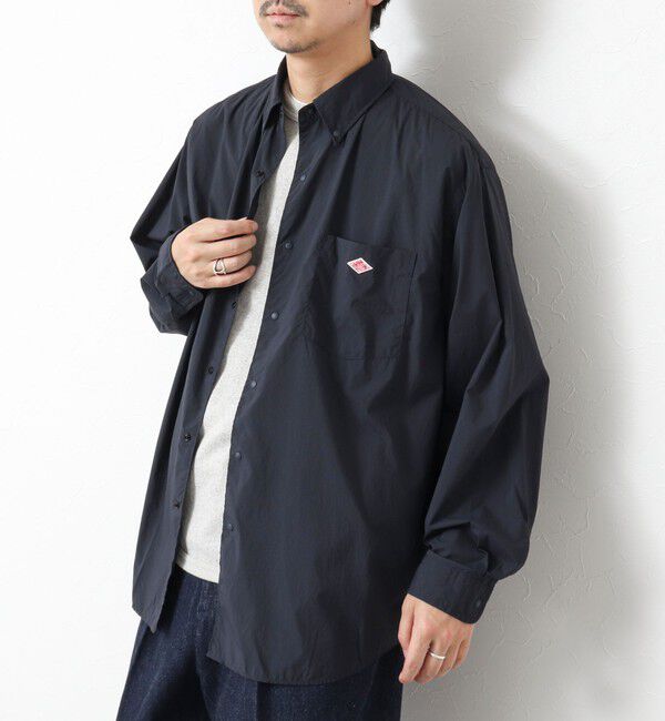NOLLEY'S goodman「【DANTON/ダントン】DOT BUTTON B.D. SHIRT LS 25SS」|シャツ・ブラウス|ダークネイビー