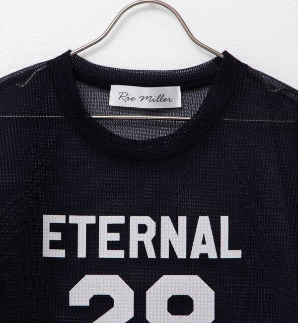 Rie Miller「ダンボールメッシュプリントTシャツ」|Tシャツ・カットソー|