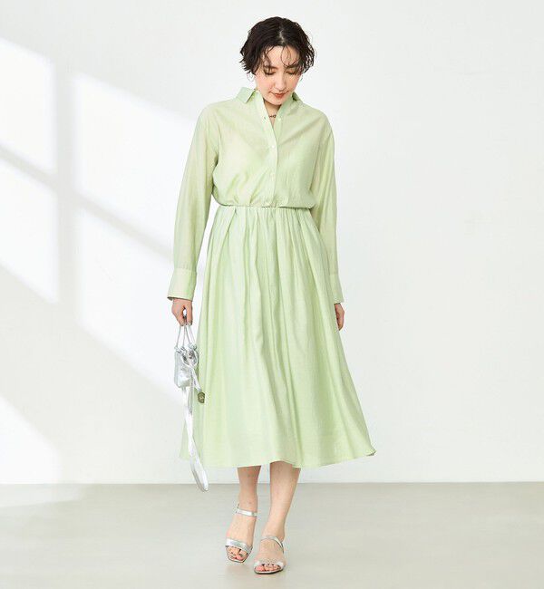 NOLLEY'S sophi「《セットアップ対応》シアーローン２WAYシャツ」|シャツ・ブラウス|