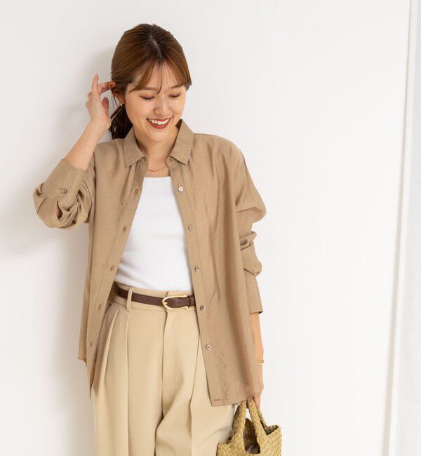 NOLLEY'S sophi「《セットアップ対応》シアーローン２WAYシャツ」|シャツ・ブラウス|