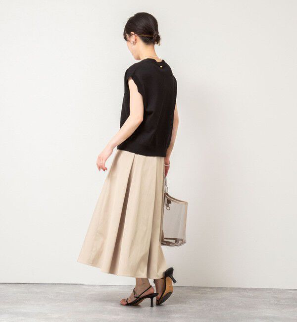 NOLLEY'S sophi「【追加】ウォッシャブルタフタタックフレアスカート」|フレア|