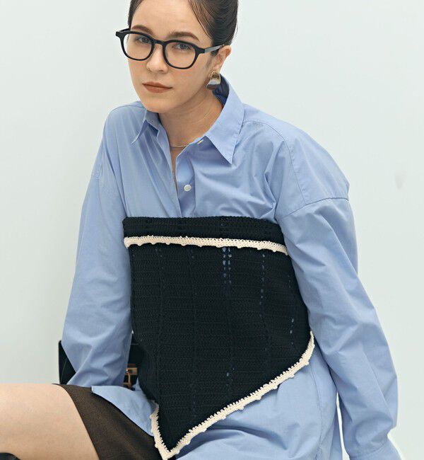 Laraaji「《手洗い可能》かぎ編み針三角ストール」|ニット・セーター|